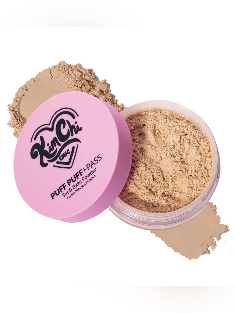 KimChi Chic Peachy Puff Puff Pass Set & Bake Powder- medium to tan skin tones